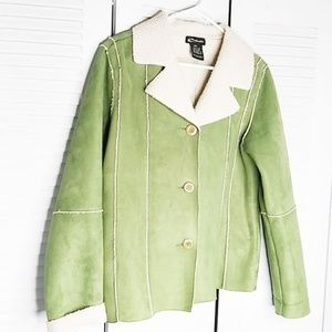 Women's eStudio Faux Suede Sherpa-lined Jacket